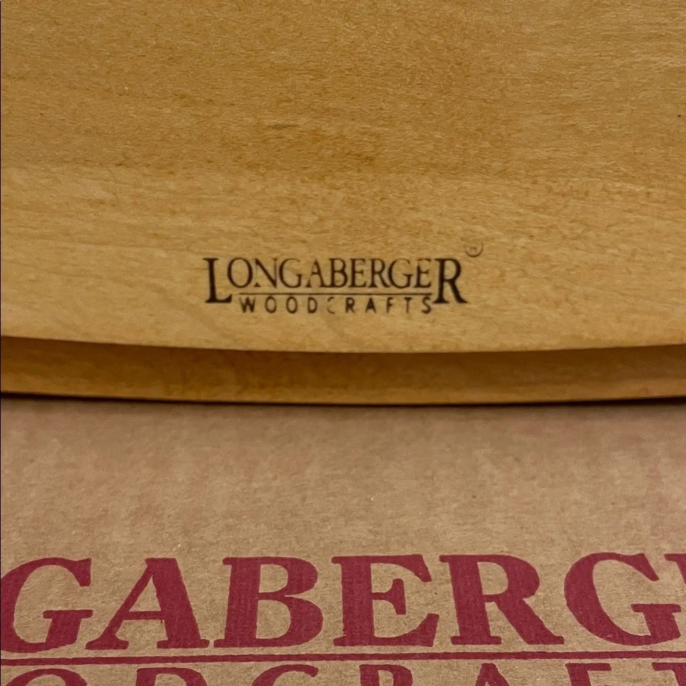 VINTAGE NEW Longaberger Father’s Day Natural‎ Wood Lid #52604